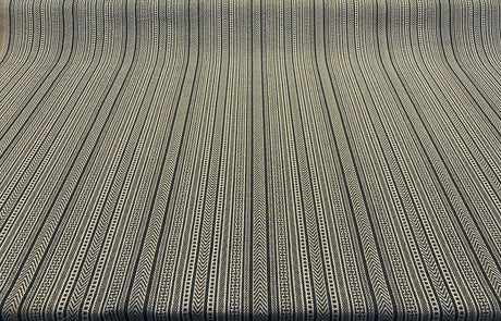 Nairobi Stitch Jacquard Upholstery Fabric - Blue Lapis Stripe, 54" Width (1 Yard)
