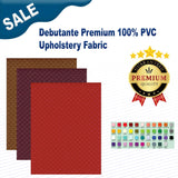 1 Yard Debutante Premium 100% PVC Upholstery Fabric