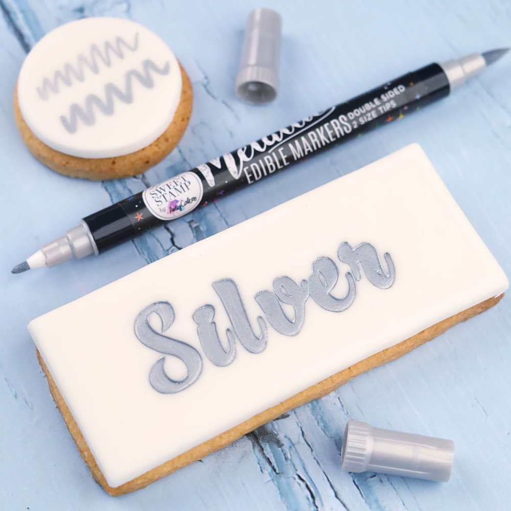 Sweet Stamp Light Silver Metallic Edible Marker