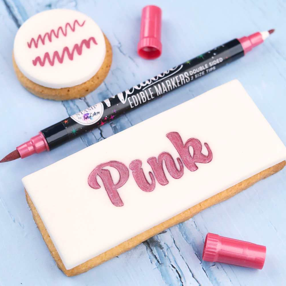 Sweet Stamp Pink Metallic Edible Marker
