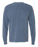 Comfort Colors® Garment-Dyed Heavyweight Crewneck Long Sleeve Pocket T-Shirt