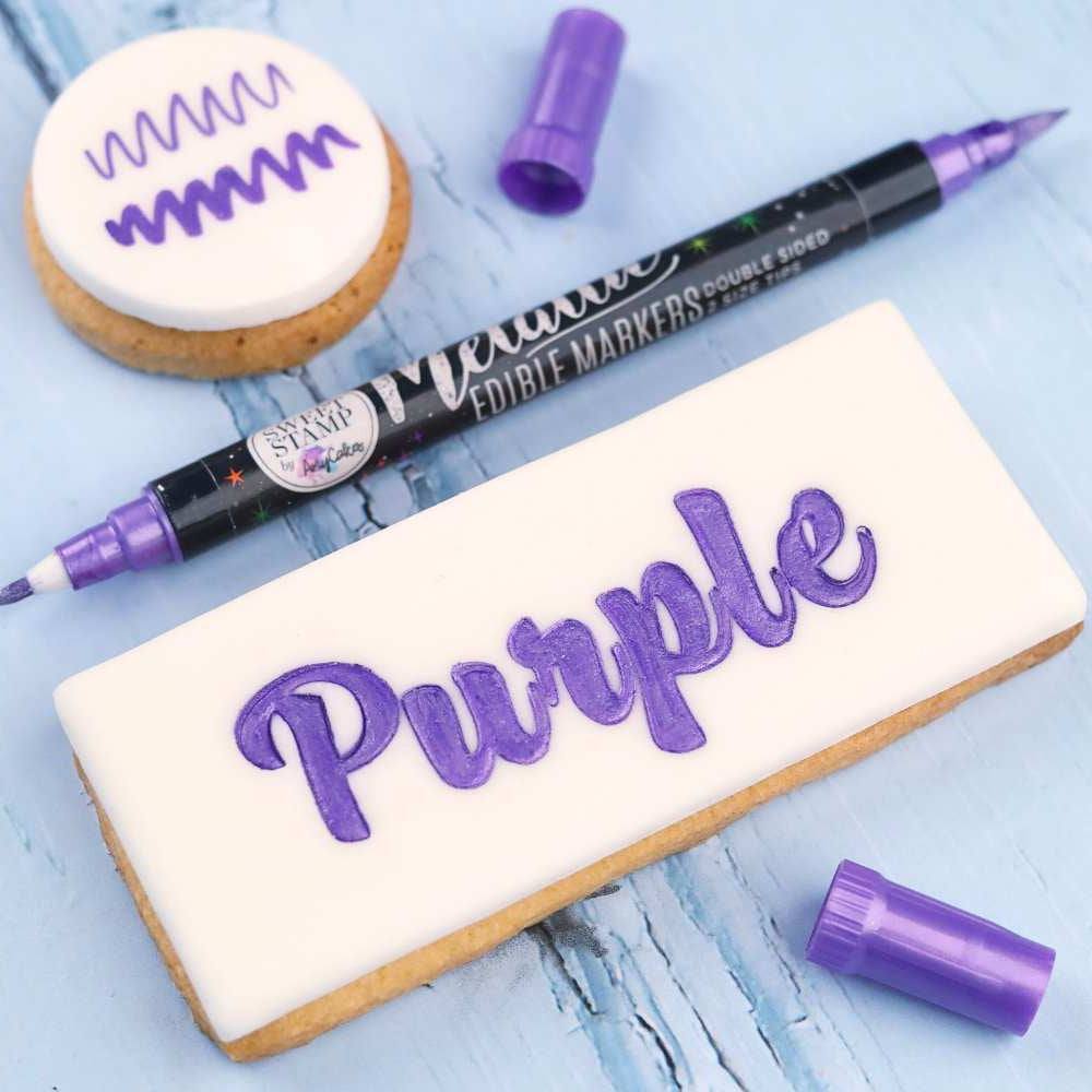 Sweet Stamp Purple Metallic Edible Marker