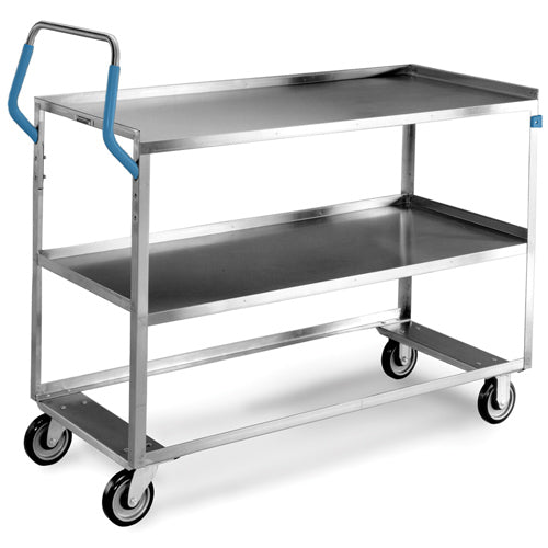 Lakeside LA6830 Ergo-One Medium Duty Utility Cart, 500 Lb. Cap. - Shelf Size: 21" x 49"