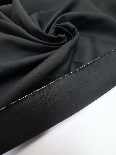 Cotton Woven Black Shirting Fabric