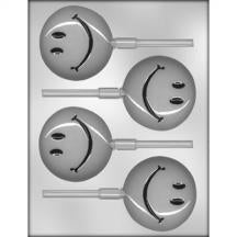 Smiley Face Sucker Chocolate Mold