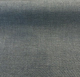 Native Herringbone Chenille Upholstery Fabric - Flannel Gray And Charcoal Herringbone, 56" Width, 2.4" Vertical Repeat (1 Yard)