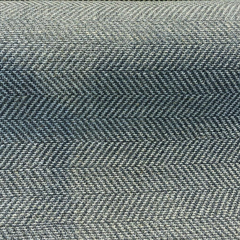 Native Herringbone Chenille Upholstery Fabric - Flannel Gray And Charcoal Herringbone, 56" Width, 2.4" Vertical Repeat (1 Yard)
