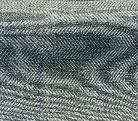 Native Herringbone Chenille Upholstery Fabric - Flannel Gray And Charcoal Herringbone, 56" Width, 2.4" Vertical Repeat (1 Yard)