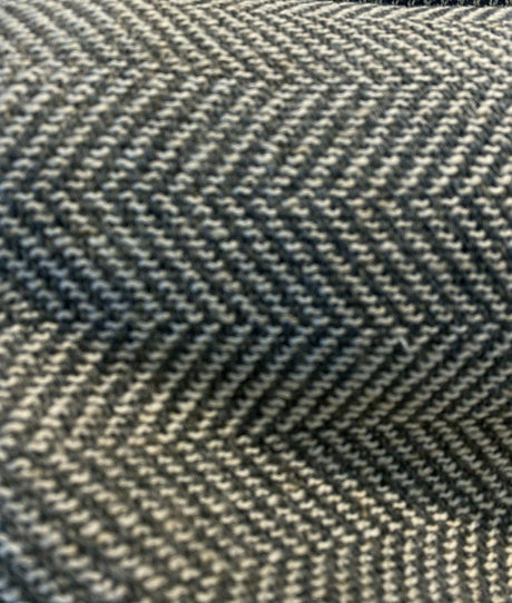 Native Herringbone Chenille Upholstery Fabric - Gray Slate Beige Herringbone, 56" Width (1 Yard)