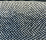 Native Herringbone Chenille Upholstery Fabric - Gray Slate Beige Herringbone, 56" Width (1 Yard)