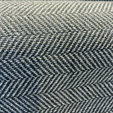 Native Herringbone Chenille Upholstery Fabric - Gray Slate Beige Herringbone, 56" Width (1 Yard)