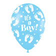 Latex Balloons Baby Boy Footprint 11 Inch