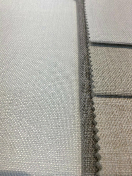 Motion Linen Blackout Polyester Fabric - White, 55" Width (1 Yard)