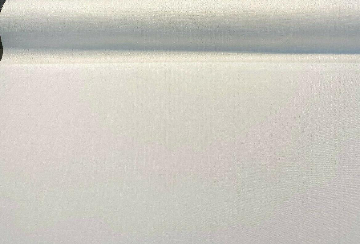 Motion Linen Blackout Polyester Fabric - White, 55" Width (1 Yard)