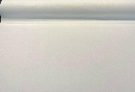 Motion Linen Blackout Polyester Fabric - White, 55" Width (1 Yard)