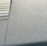 Motion Linen Blackout Polyester Fabric - Stone Gray, 55" Width (1 Yard)
