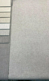 Motion Linen Blackout Polyester Fabric - Cloud Gray, 55" Width (1 Yard)