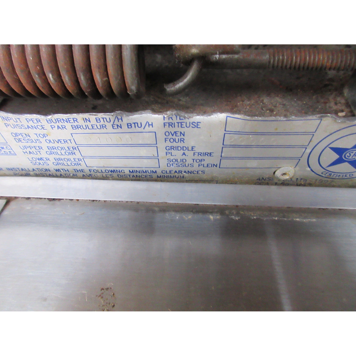 Garland H286 6 Burner Range, Used Excellent Condition