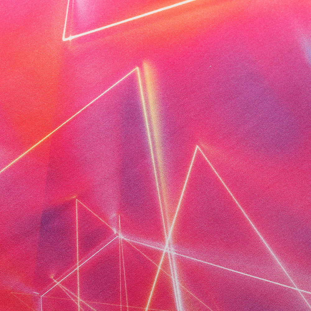 BZ Digital Maxxi Nylon Spandex Fabric - Black-Orange, Black-Pink, Black-Green, Geometric, Abstract, Line Prints, 60" Width (1 Yard)