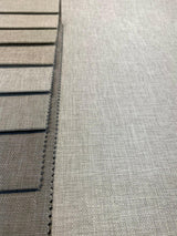 Motion Linen Blackout Polyester Fabric - Pebble Pumice White Gray Blend, 55" Length (1 Yard)