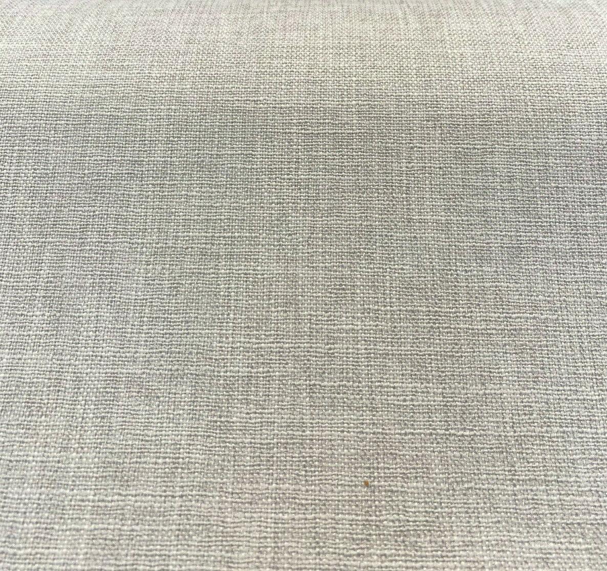 Motion Linen Blackout Polyester Fabric - Pebble Pumice White Gray Blend, 55" Length (1 Yard)