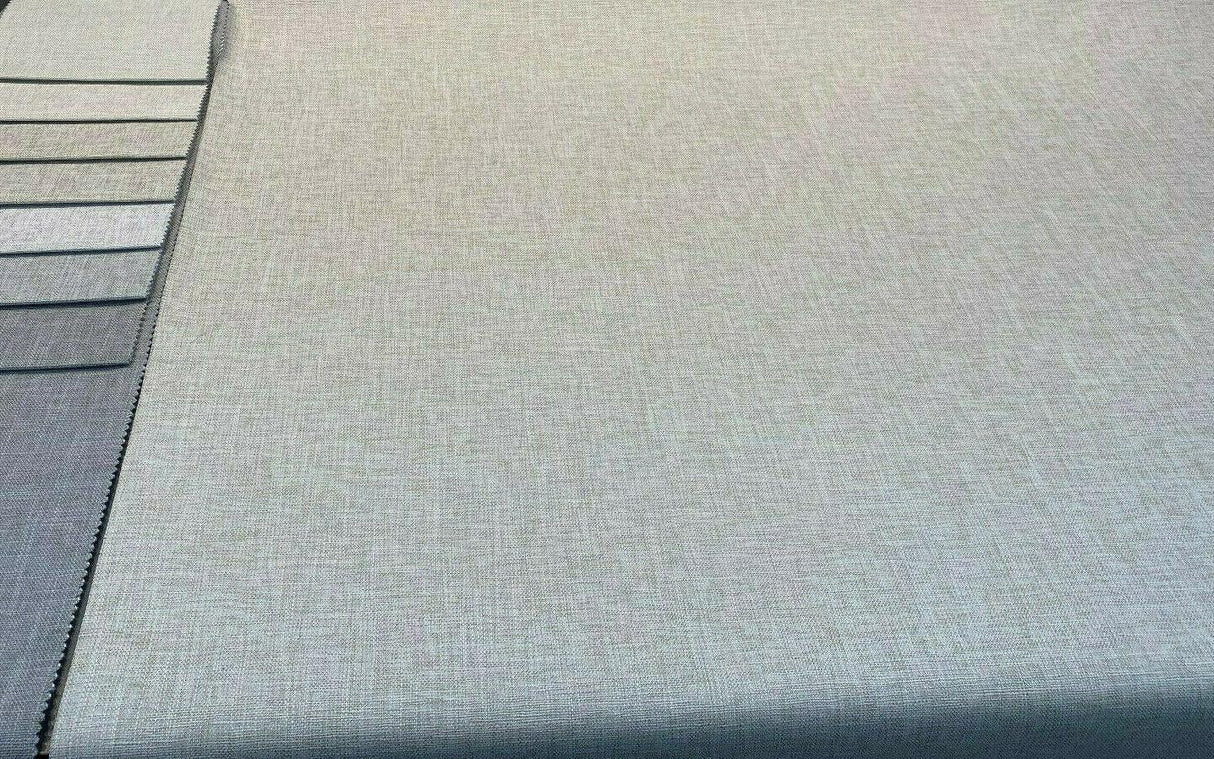 Motion Linen Blackout Polyester Fabric - Pebble Husk Cream, 55" Width (1 Yard)