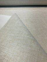 Motion Linen Blackout Polyester Fabric - Pebble Husk Cream, 55" Width (1 Yard)