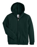 Hanes Youth EcoSmart Full-Zip Hooded Sweatshirt