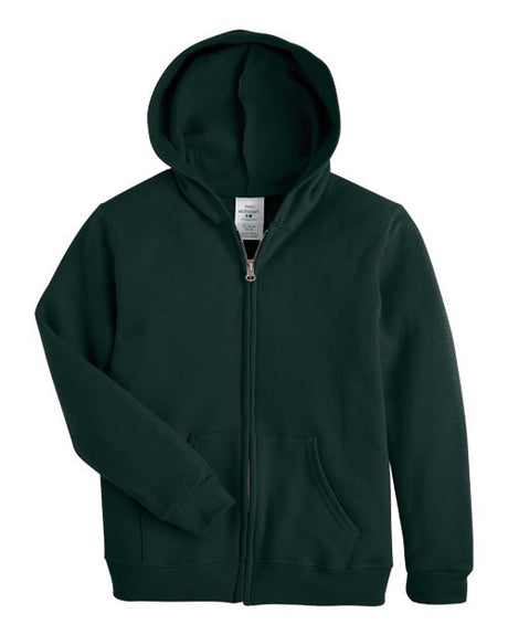Hanes Youth EcoSmart Full-Zip Hooded Sweatshirt
