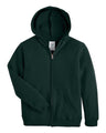 Hanes Youth EcoSmart Full-Zip Hooded Sweatshirt