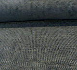 Etcetera Night Soft Chenille Upholstery Fabric - Ultra Marine Dark Blue Grey, 54" Width (1 Yard)