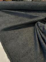Etcetera Night Soft Chenille Upholstery Fabric - Ultra Marine Dark Blue Grey, 54" Width (1 Yard)
