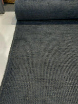 Etcetera Night Soft Chenille Upholstery Fabric - Ultra Marine Dark Blue Grey, 54" Width (1 Yard)