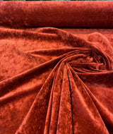 Newbury Velveteen Polyester Fabric - Ruby Red, Backed, 58" Width (1 Yard)