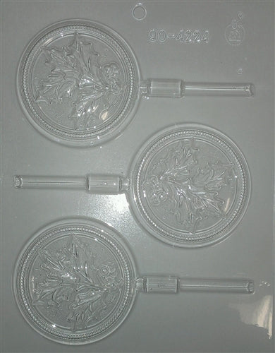 Holly Chocolate Sucker Mold