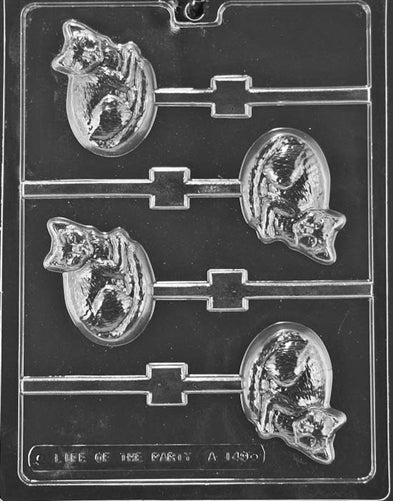 Cat Lolly Chocolate Mold - LPA149