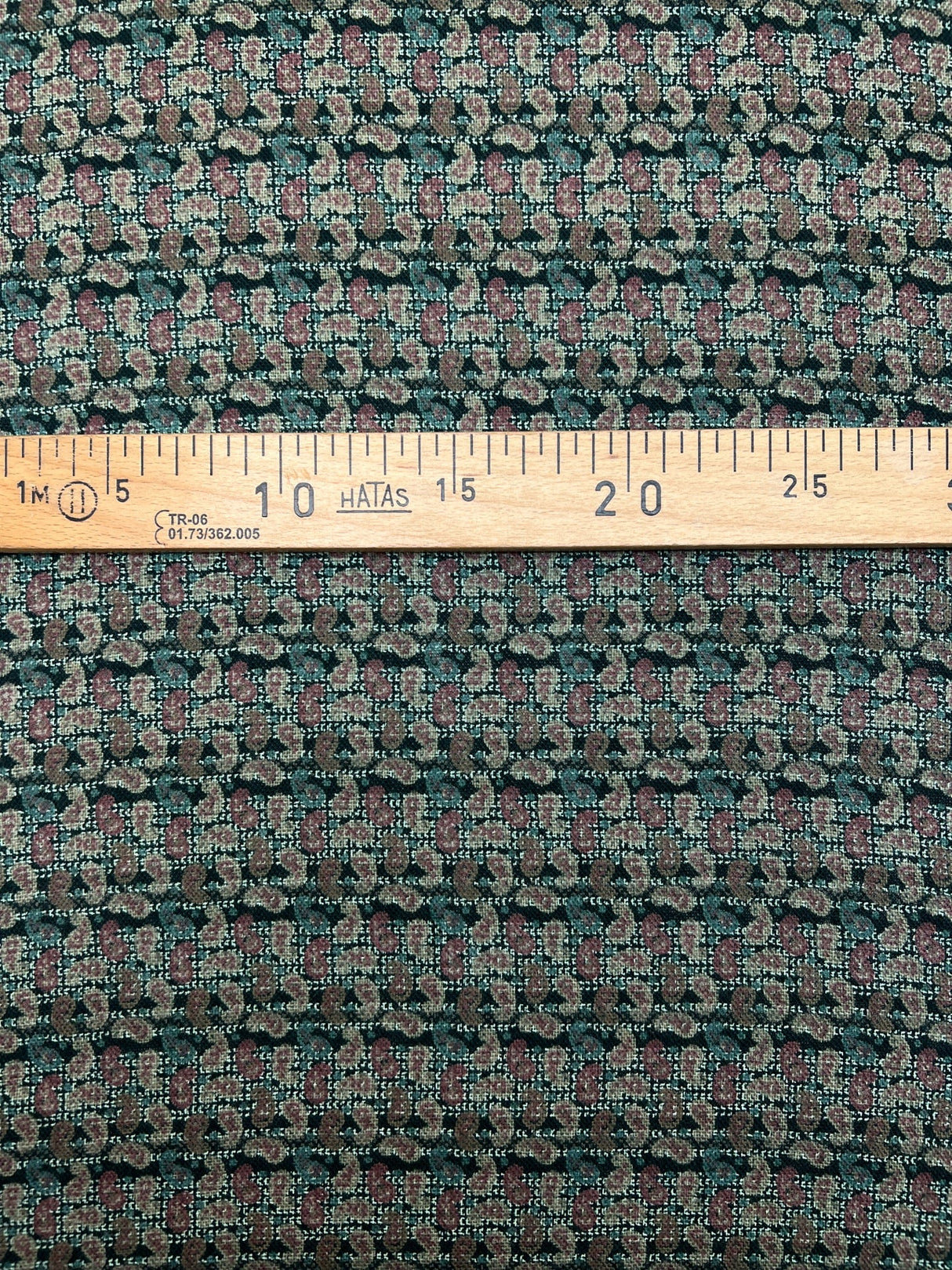 Wool Printed Abstract Fabric