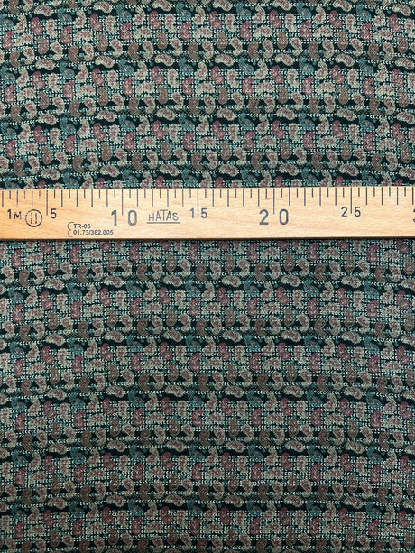 Wool Printed Abstract Fabric