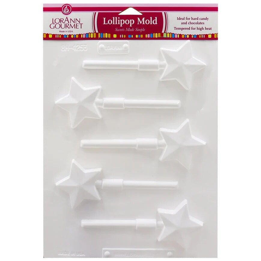 LorAnn Stars Lollipop Candy Sheet Mold