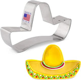 Ann Clark Sombrero Hat Cookie Cutter for Mexican Fiesta Cinco de Mayo, 4.25"