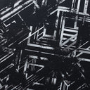 BZ Digital Maxxi Nylon Spandex Fabric - Black-Orange, Black-Pink, Black-Green, Geometric, Abstract, Line Prints, 60" Width (1 Yard)