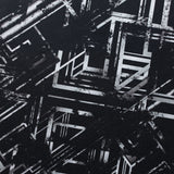 BZ Digital Maxxi Nylon Spandex Fabric - Black-Orange, Black-Pink, Black-Green, Geometric, Abstract, Line Prints, 60" Width (1 Yard)