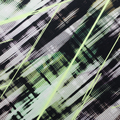 BZ Digital Maxxi Nylon Spandex Fabric - Black-Orange, Black-Pink, Black-Green, Geometric, Abstract, Line Prints, 60" Width (1 Yard)