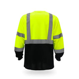 High Visibility Contrast Long Sleeve Safety T-shirt