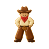 Mini Cowboy Cookie Cutter 2 in M219