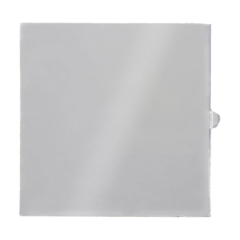 O'Creme Silver Square Mini Board with Tab, 2.75" - Pack of 100