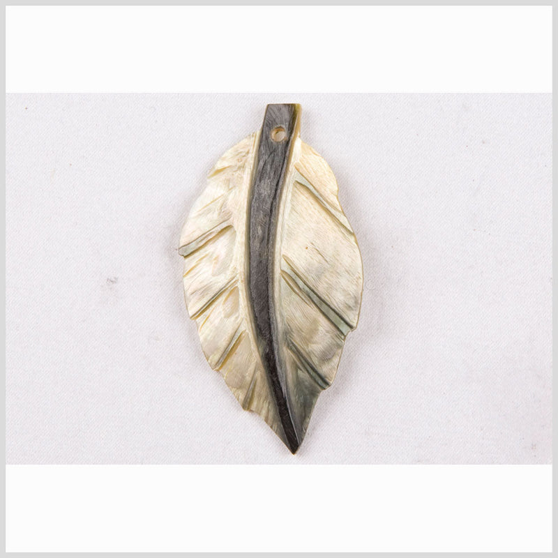 Natural Green Mother of Pearl Pendant 2"