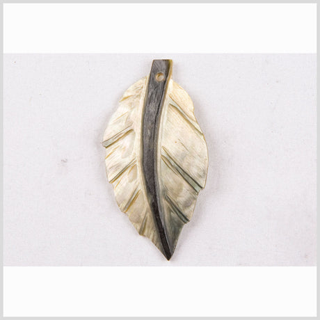 Natural Green Mother of Pearl Pendant 2"