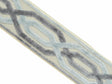 Opal Viscose Polyester Trim Tape Fabric - Light Blue, Grey, Taupe/Tan, 3.50" Width (1 Yard)