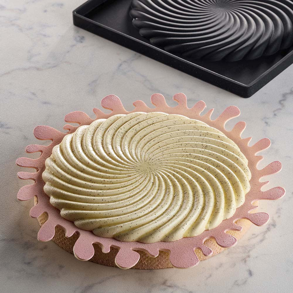 Pavoni TOP30 Twirl Top Silicone Mold, 5.4 oz.
